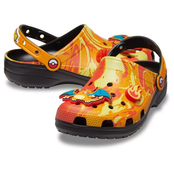 NEW Crocs x Pokemon Charizard Classic clog Men’s 210242-001 Size 11 - Picture 1 of 6